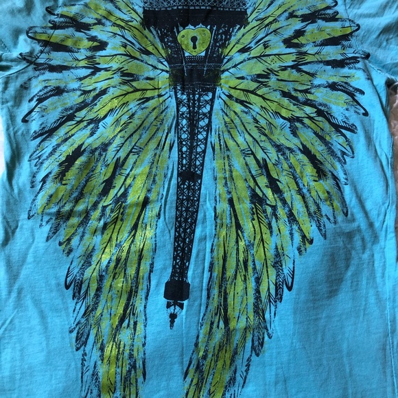 Idylle Short Sleeve Eiffel Tower Top Size M - Picture 5 of 9